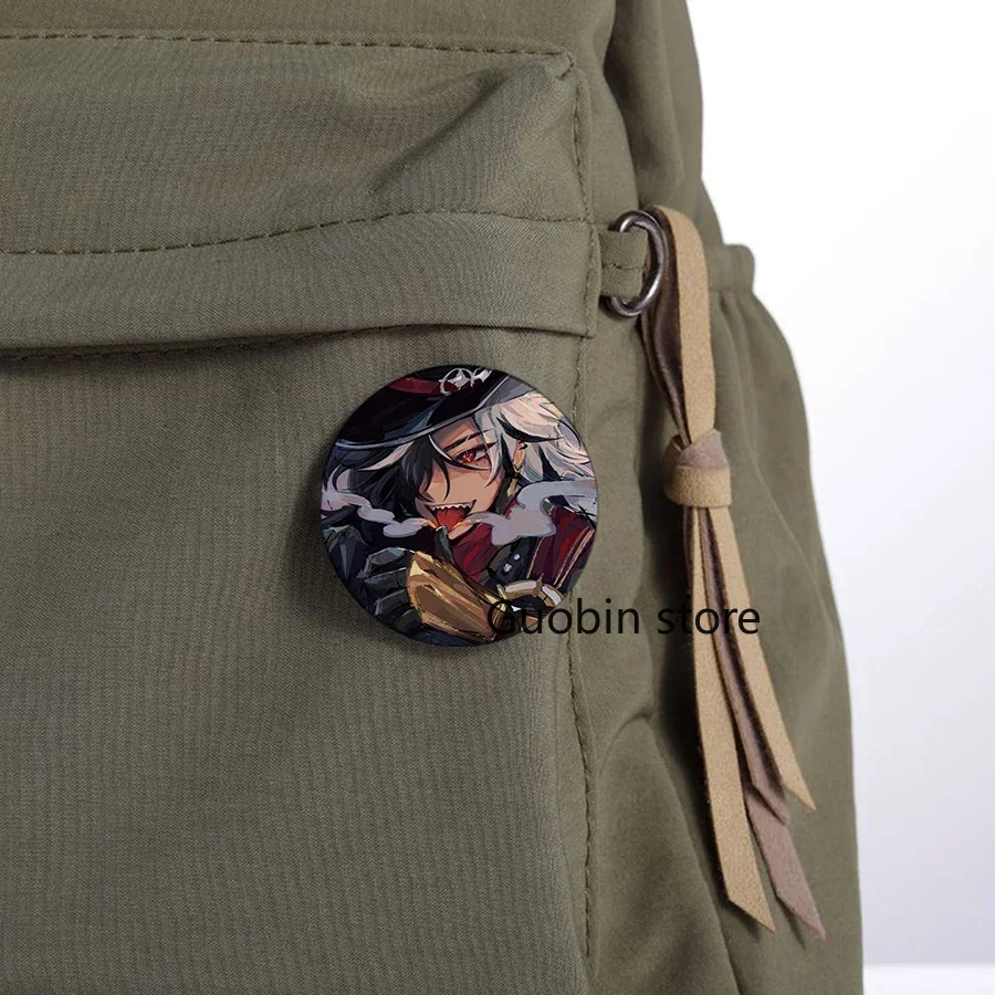 58mm New Anime Game Honkai:Star Rail Character Boothill Button Pin Cute Boothill Fanart Brooch Badge for Gamer and Fans