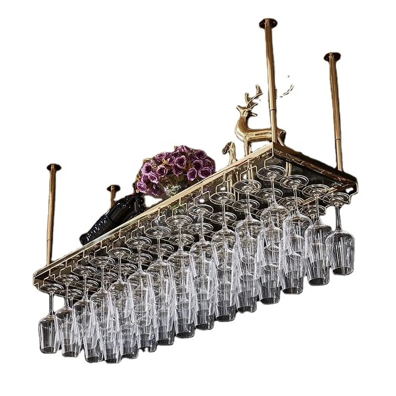 

French Metal Glass Cork Holder Shelf Countertop Display Red Wine Rack