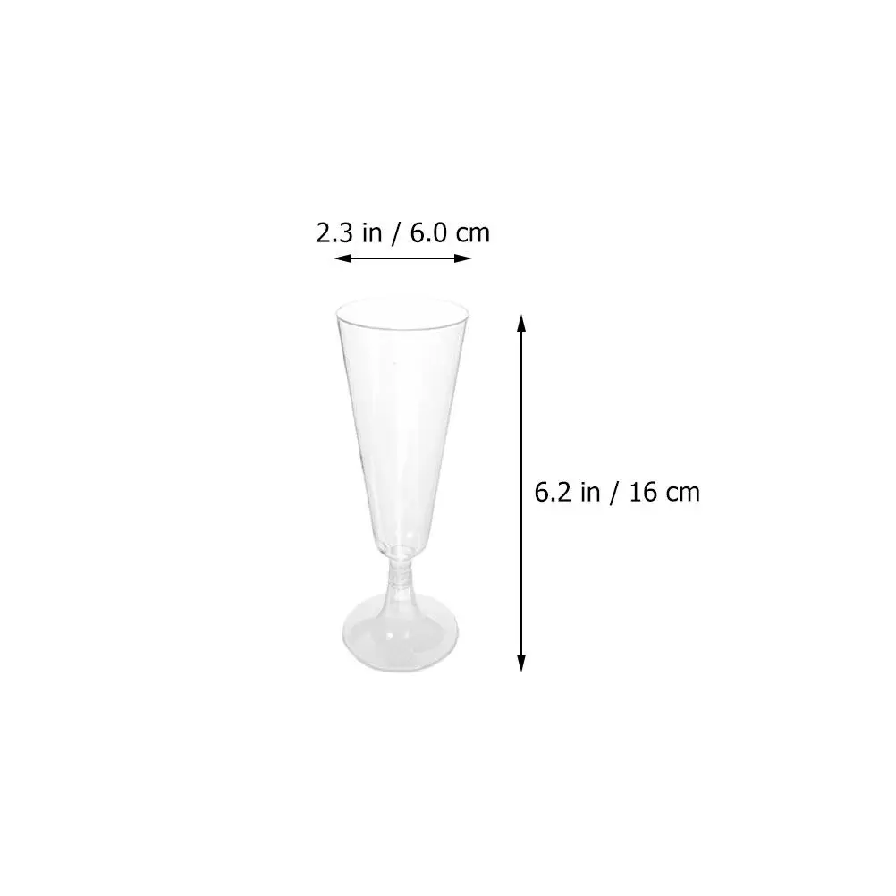 Bubble Tulip Goblet Plastic Double Wall Wine Flute Glass Cocktail Cup Party Bar Drinkware Wedding Clear Goblets view 3