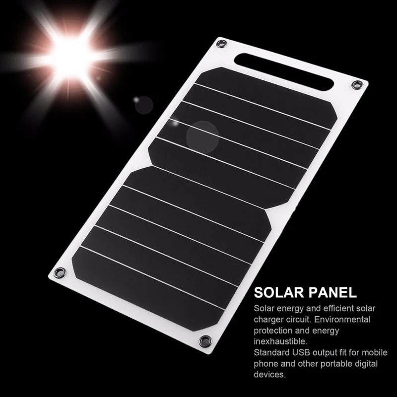 5 فولت لوحة طاقة شمسية محمولة USB في الهواء الطلق لوحة طاقة شمسية صغيرة شاحن سريع مناسبة للهواتف المحمولة السفر في الهواء الطلق #3