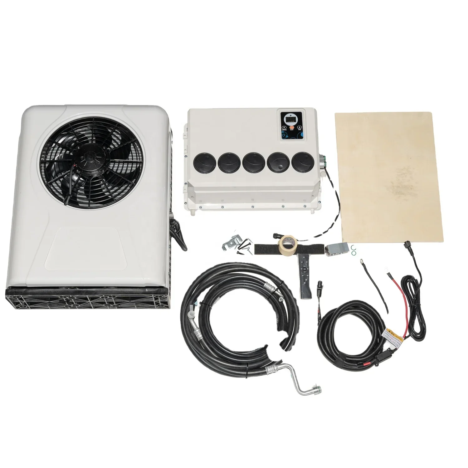 EAC1009 12 Volt 24 Volt Split Truck Parking Air Conditioner Semi Battery Powered Electric A/C System For Truck