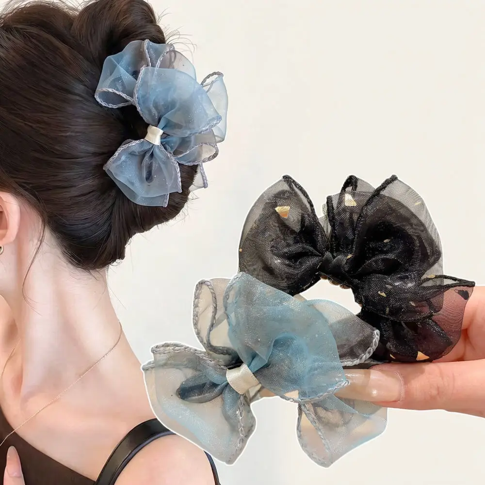 Large Mesh Hair Claw Clip Elegant Shark Clip For Women Fashion Styling Barrettes Sophisticated Hair Accessories Tool