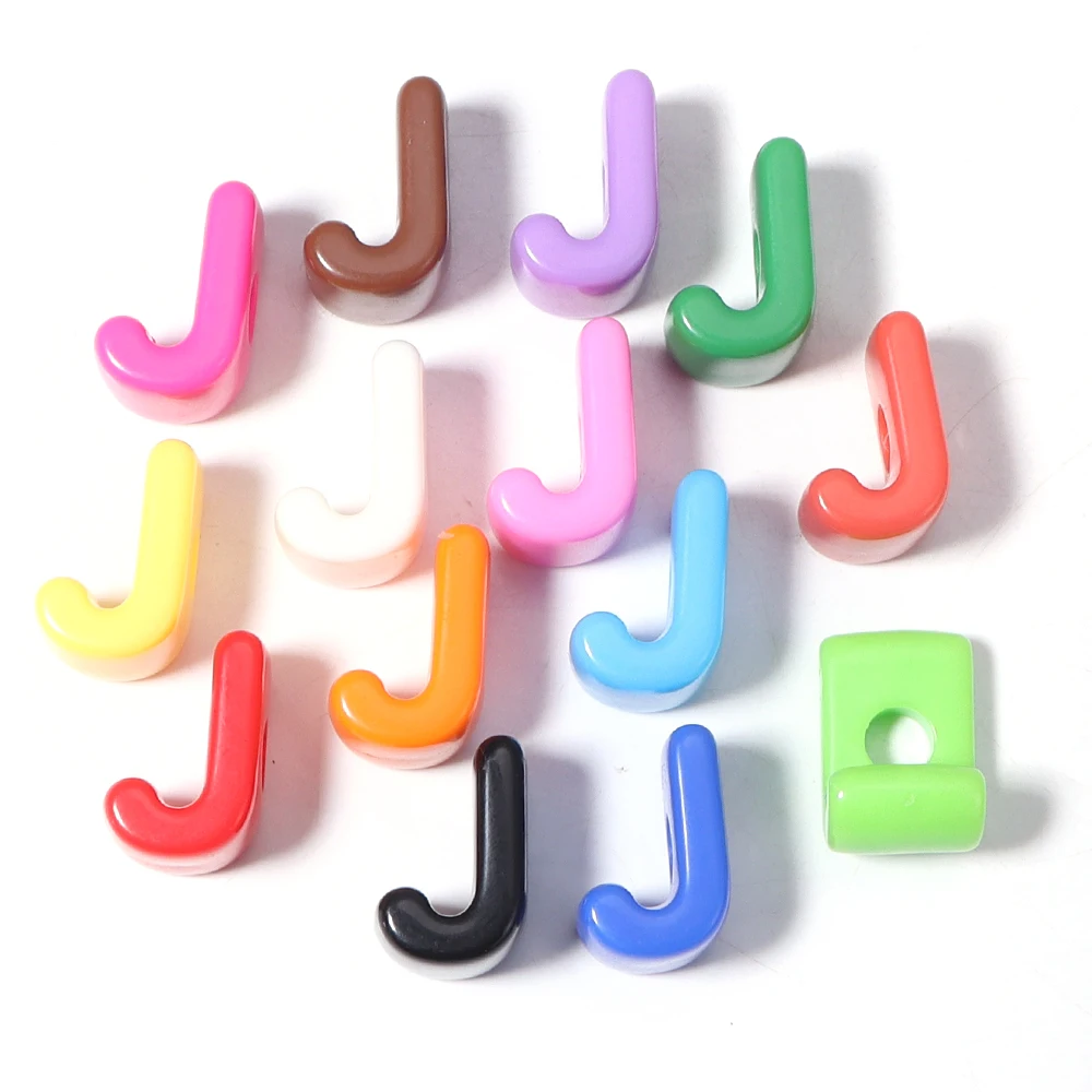 10 Stück Acrylperlen mit großem Loch, 26 englische Alphabet-Buchstabenperlen für Früherziehung, für DIY-Schmuck, Schlüsselanhänger, Lanyard-Zubehör – Detail 17