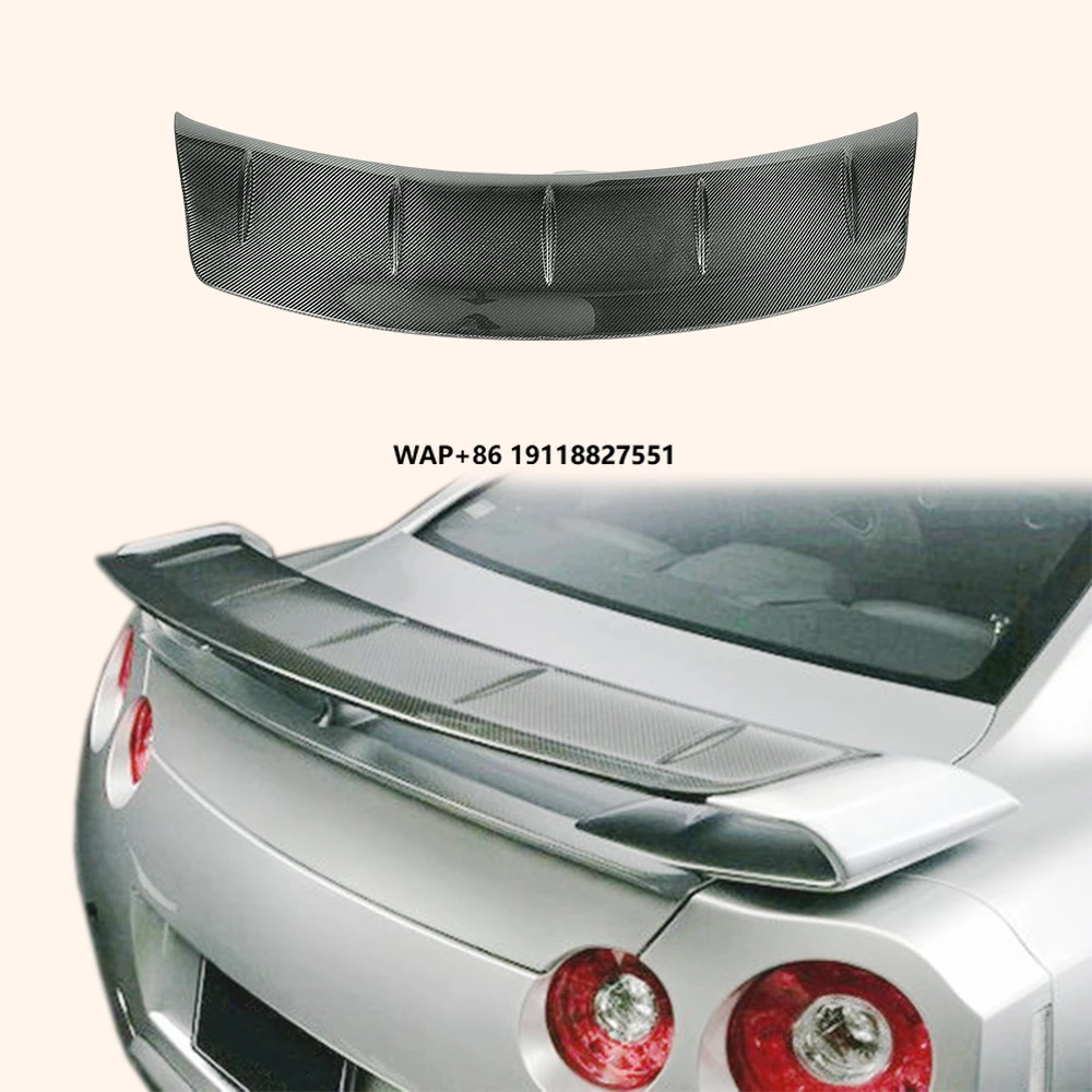 

For R35 GTR 08-23 Carbon OEM Spoiler Blade Wald Style Add on Gurney Flap
