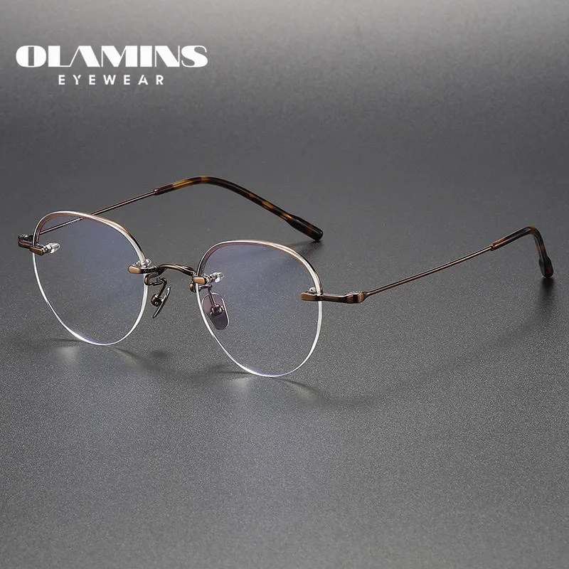 

OLAMINS Fashion Customizable Optical Eyeglass Frames For Young Girls Anti Lumiere Bleu Clear Glasses Computer Glasses Anti Blue