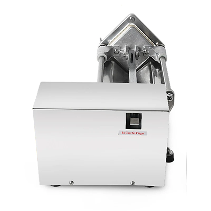 Commercial Horizontal Electric Potato Chip Cutter, Stainless‑Steel Slicer Chopper for Potato Carrot