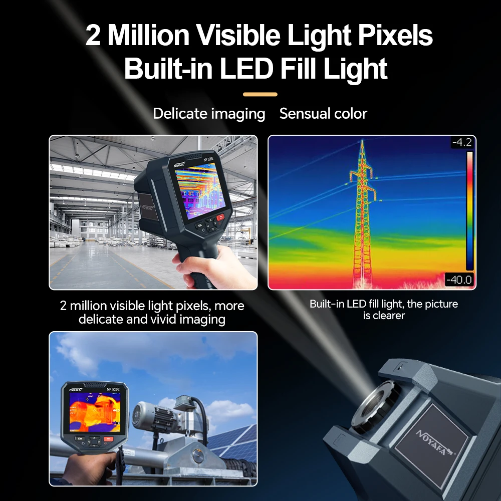 Imagem -04 - Moyafa Nf526e Termovisor 256x192 Câmera de Imagem Térmica Medidor de Temperatura Infravermelha para Reparo Pcb Detecção de Tubulação
