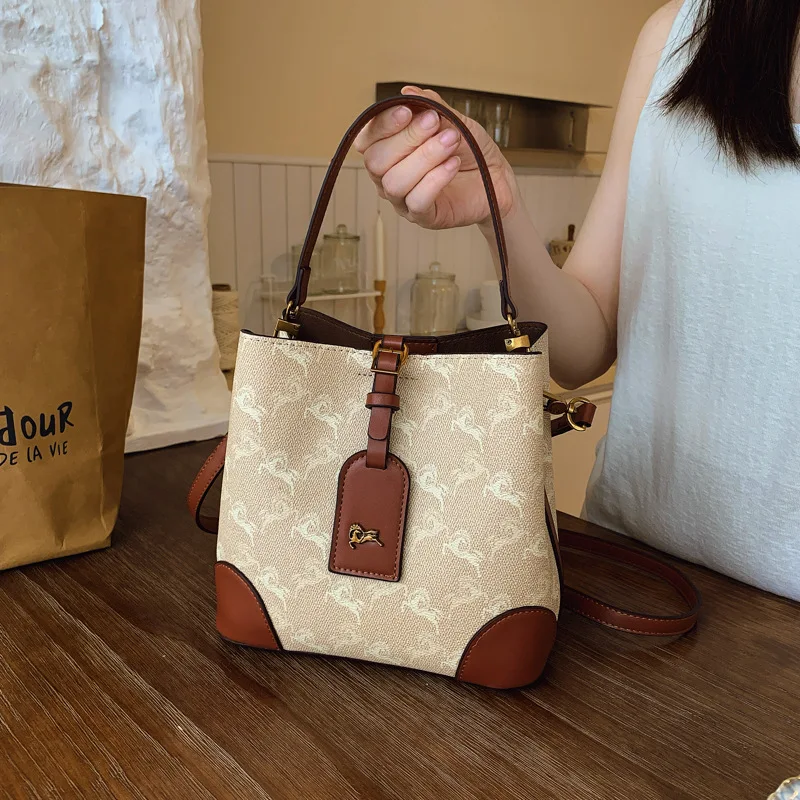 

New Fashion Casual Bucket Bag - Minimalist Chic Niche Commute Bag, Women's Top Handle/Shoulder/Crossbody Style