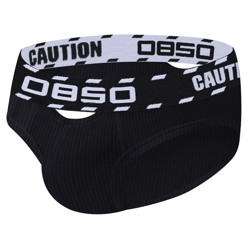 Men's Panties Breathable Knitted Cotton， Student Fashion Underwear，Hollow Interest Gay youth Underpants