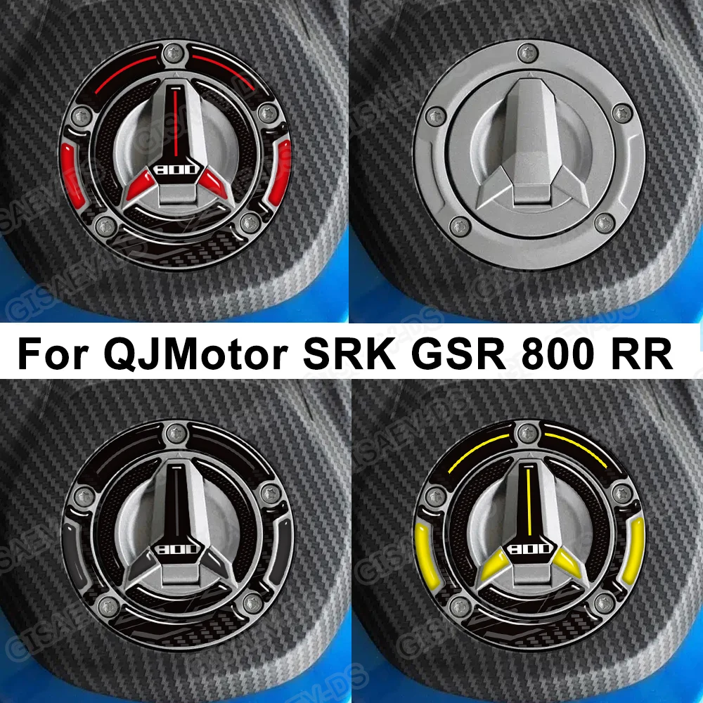 Motocicleta para qjmotor srk gsr 800 rr srk800rr tanque almofada tampa apertos kit de óleo combustível gás joelho carenagem fender cobre proteção adesivo
