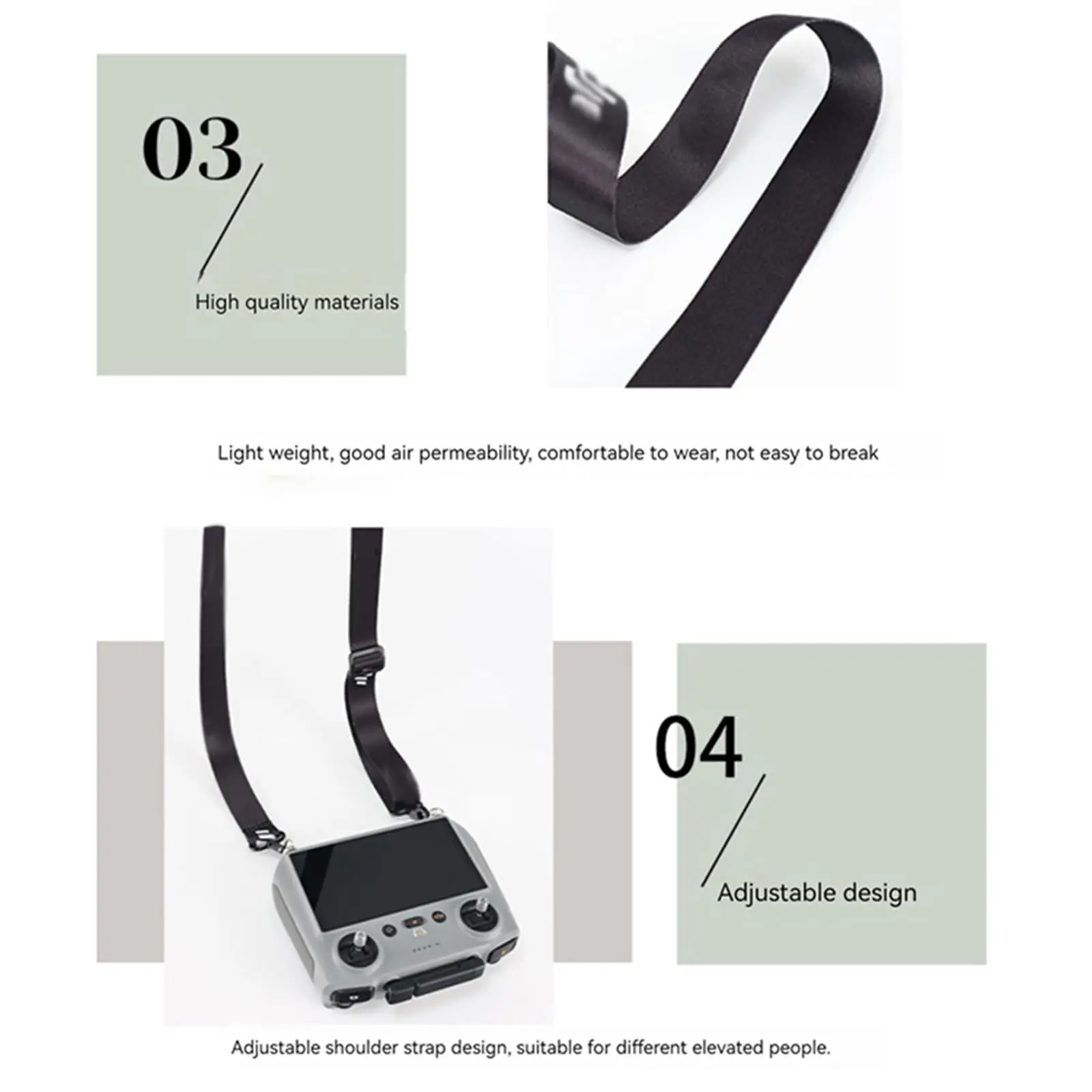 Lanyard für DJI RC & RC 2 & RC Pro Controller, DJI Mini 4 Pro Lanyard RC-Umhängeband, kompatibel mit DJI Mini 3 Pro/Mavic 3/Air2 – Detail 4