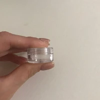 Pot de crème transparente pour échantillons de 5g, 50 pièces, Mini bouteilles cosmétiques, conteneurs, Pot Transparent pour les Nail Arts, petite boîte transparente pour baume 5