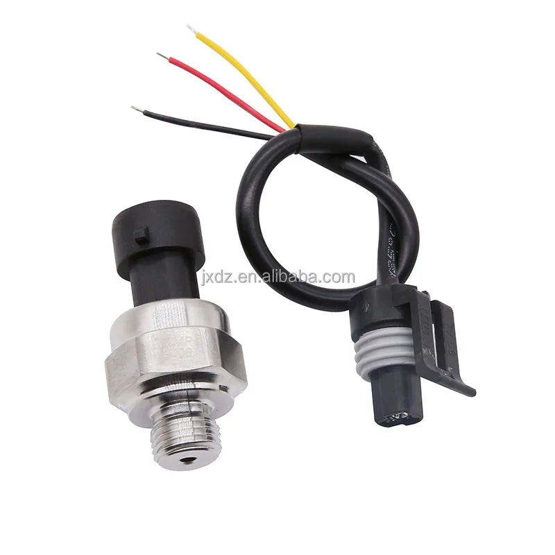 1.2MPa Stainless Steel Water Pressure Sensor Pneumatic Oil Pressure Air Compressor Transmitter DC 5V G1/4