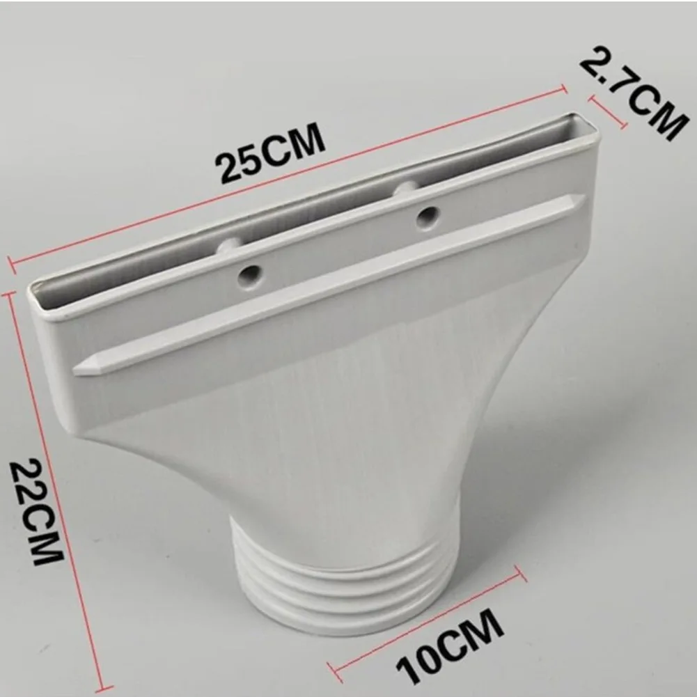 For Office Ventilation White Flat Hose Connector Air Conditioner Hose Connection Hvac System Snug Reliable Fit
