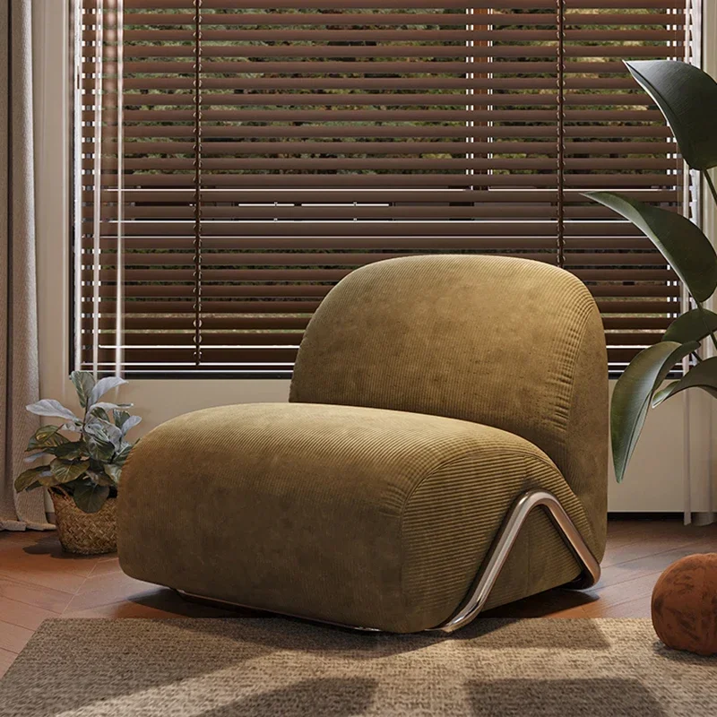 Designer Sofa Living Room Chairs Lazy Reading Bedroom Tumbonas Comfortable Chairs Velvet Luxury Fauteuil Lounge Suite Furniture