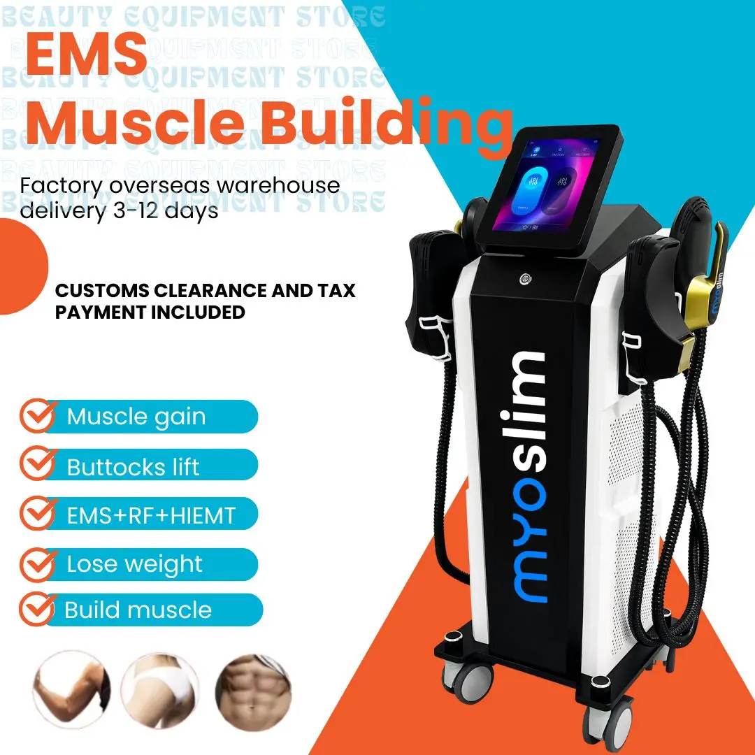 MYOslim EMS Body Sculpting Machine Muscle Toning 6500W 200hz Fat Removal Muscle Fitness Sculpting Machine