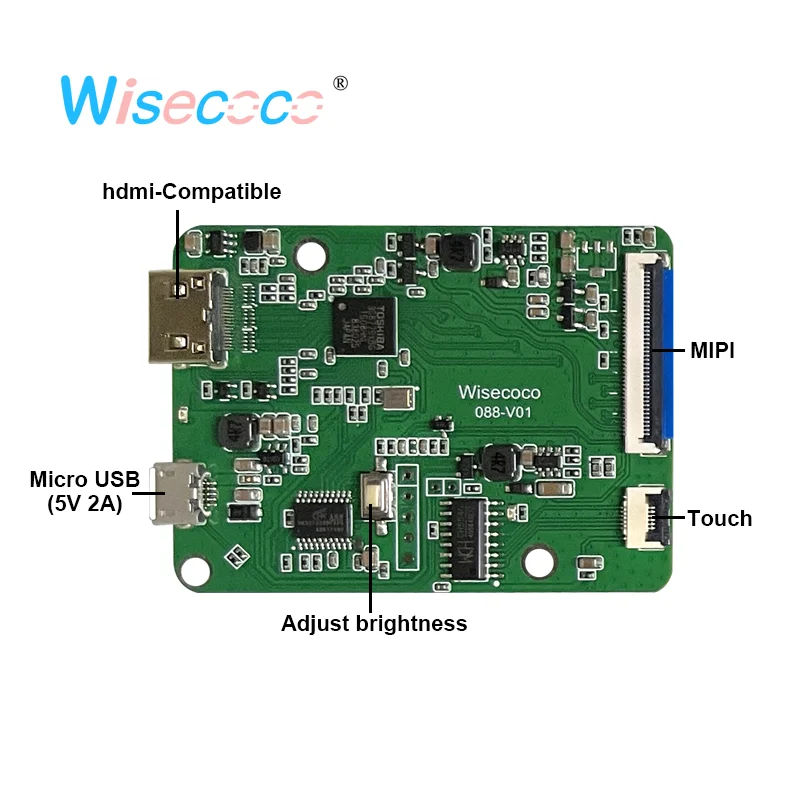 Wisecoco 8.8 بوصة شاشة ثانوية IPS 1920x480 شاشة الكريستال السائل شريط طويل وحدة المعالجة المركزية GPU مراقبة درجة الحرارة لراسبيري Pi Aida64