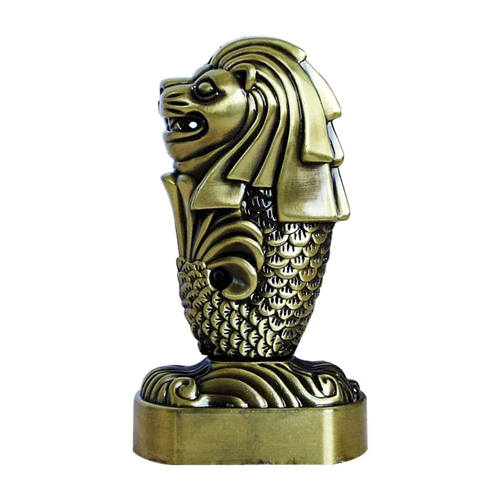 Merlion Ornament Bronze Figurine Desktop Decorations Statue Artware Alloy Household Beautiful Tasteful Gift