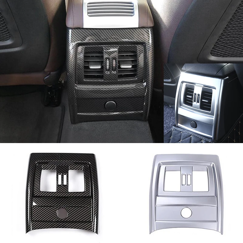 

For BMW 3 4 Series 3GT F30 F36 F34 Carbon Fiber Color Car Inner Rear Row Air Vent Outlet Panel Trim Car Interior Accessories