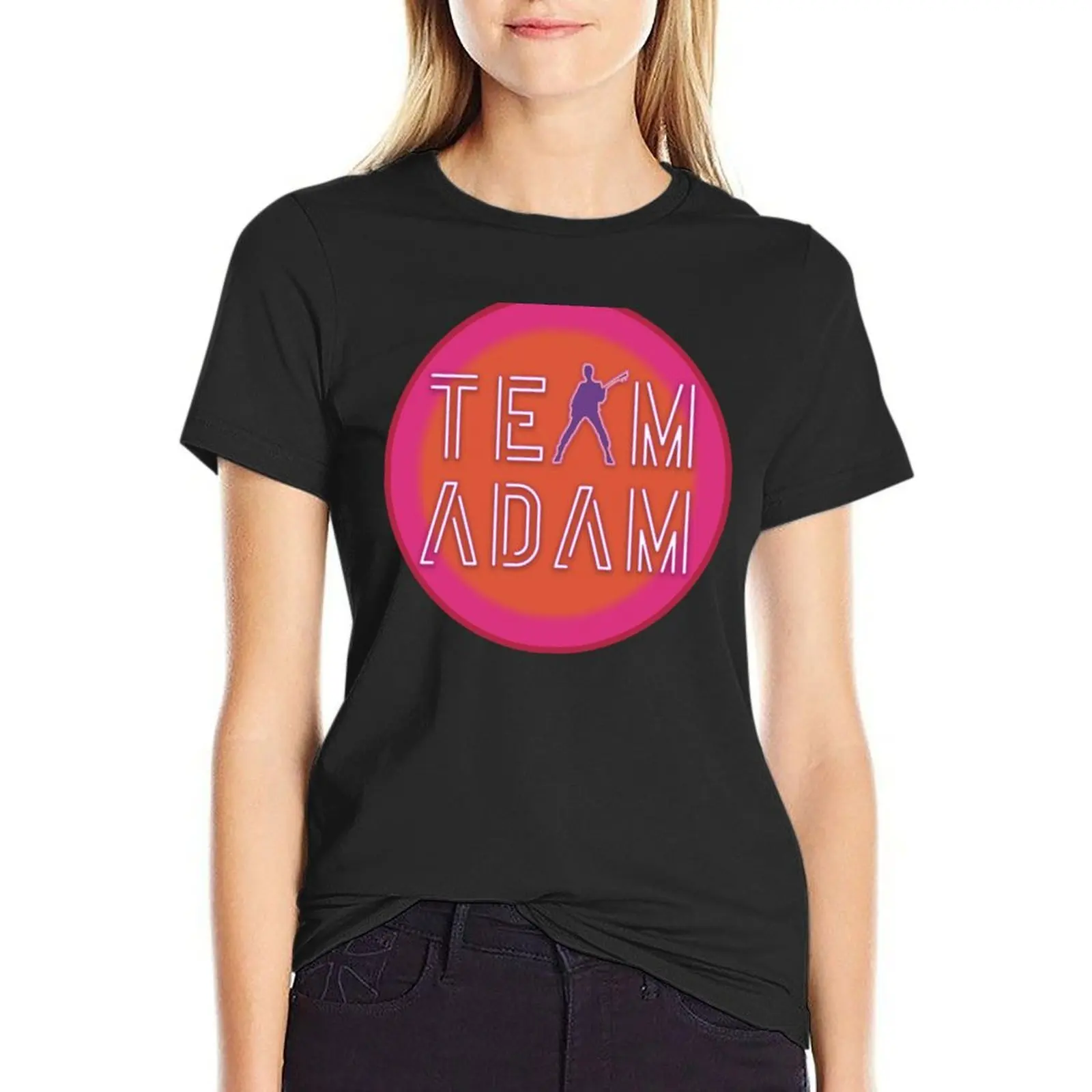 Team Adam pink UV Apparel T-Shirt anime clothes Aesthetic clothing graphic t-shirts for Women