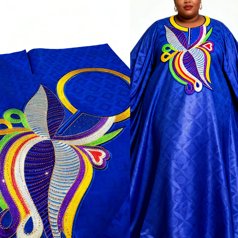 

5 Yards Lace fabric The fabric of the clothing is suitable for making robes and formal attire Bazin riche lace