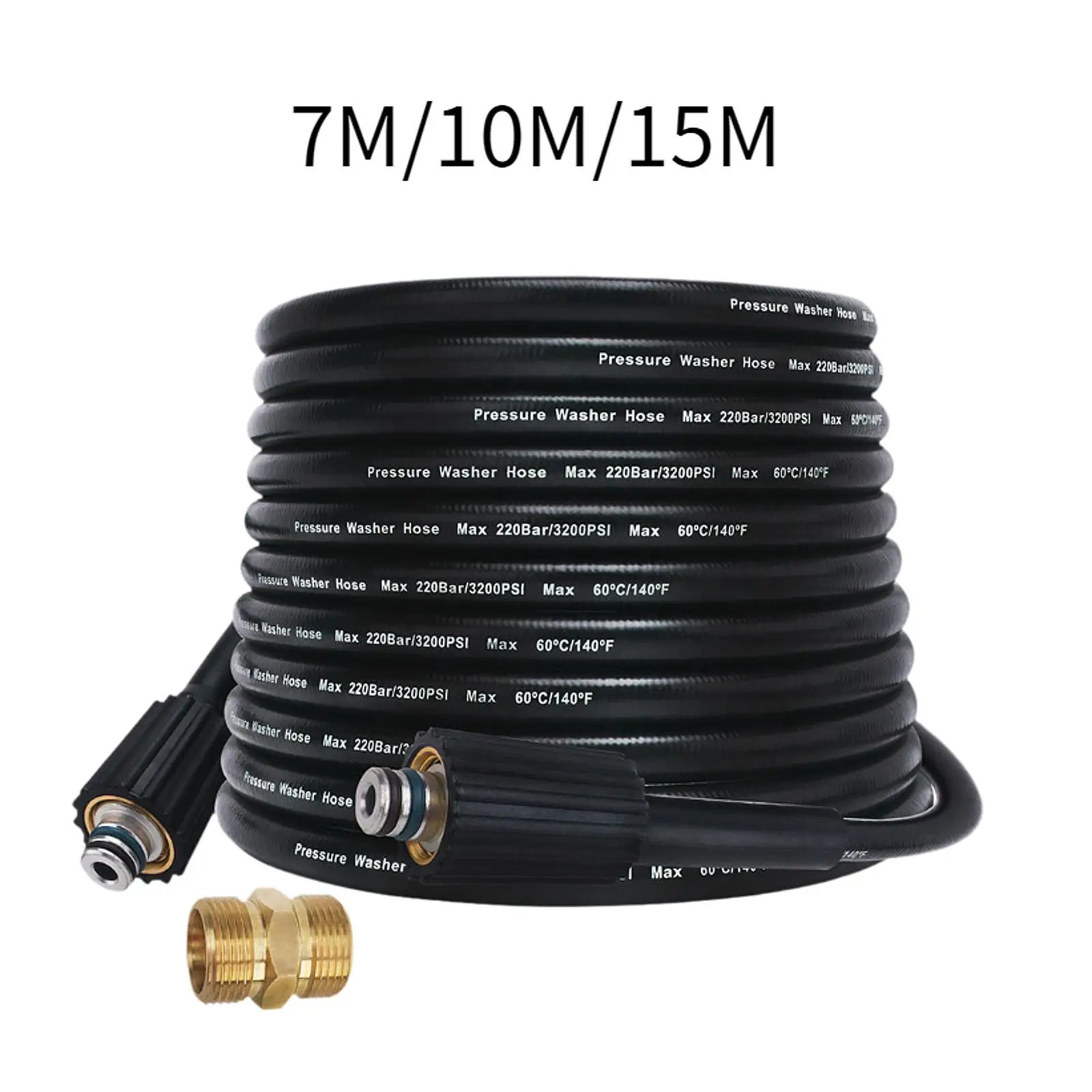 High Pressure Garden Hose And Extension Connector Premium Anti-Kink Quick Connector for Pressure Washer Machine