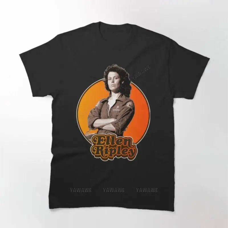 Mens brand fashion t-shirt Summer T shirts For Men Retro Ellen Ripley Alien Tribute Printed T Shirt male sleeve casual tops