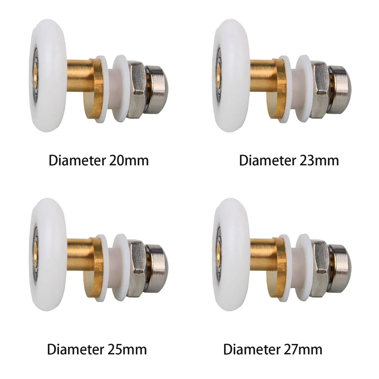 Glass Sliding Door Pulley Fitting Mute Replacement Castors 1 Piece Sliding Door