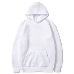 Suéter masculino de pulôver esportivo em branco, monocromático, tamanho grande com capuz, Hoodie extragrande alta qualidade, algodão, peso pesado com capuz, logotipo personalizado