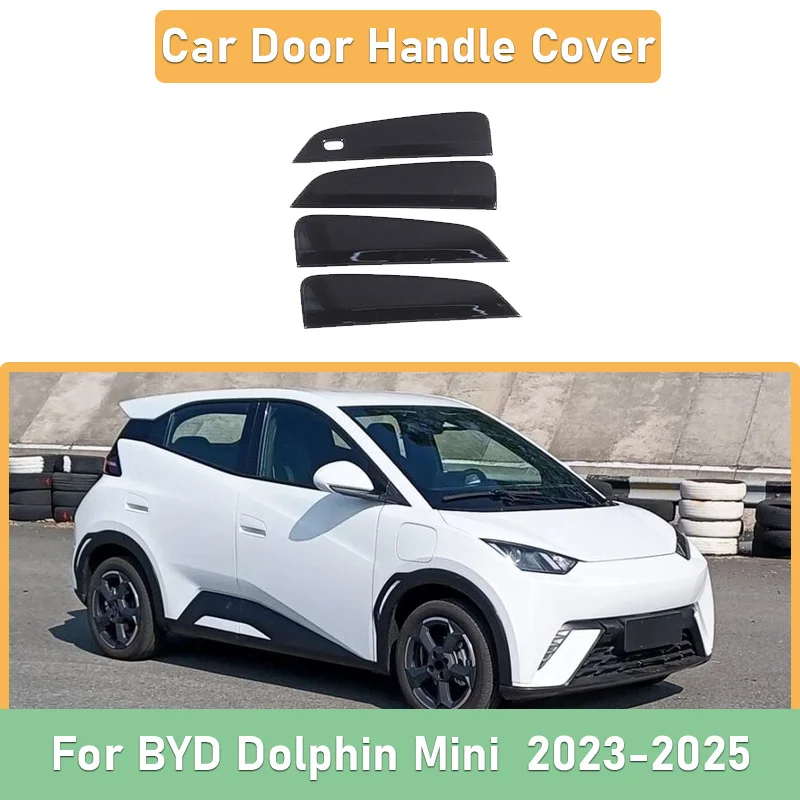 

Для BYD Dolphin Mini Surf Seagull 2023-2025: Защитная накладка на ручку двери автомобиля, черная, из АБС-пластика, устойчивая к царапинам, аксессуар для авто