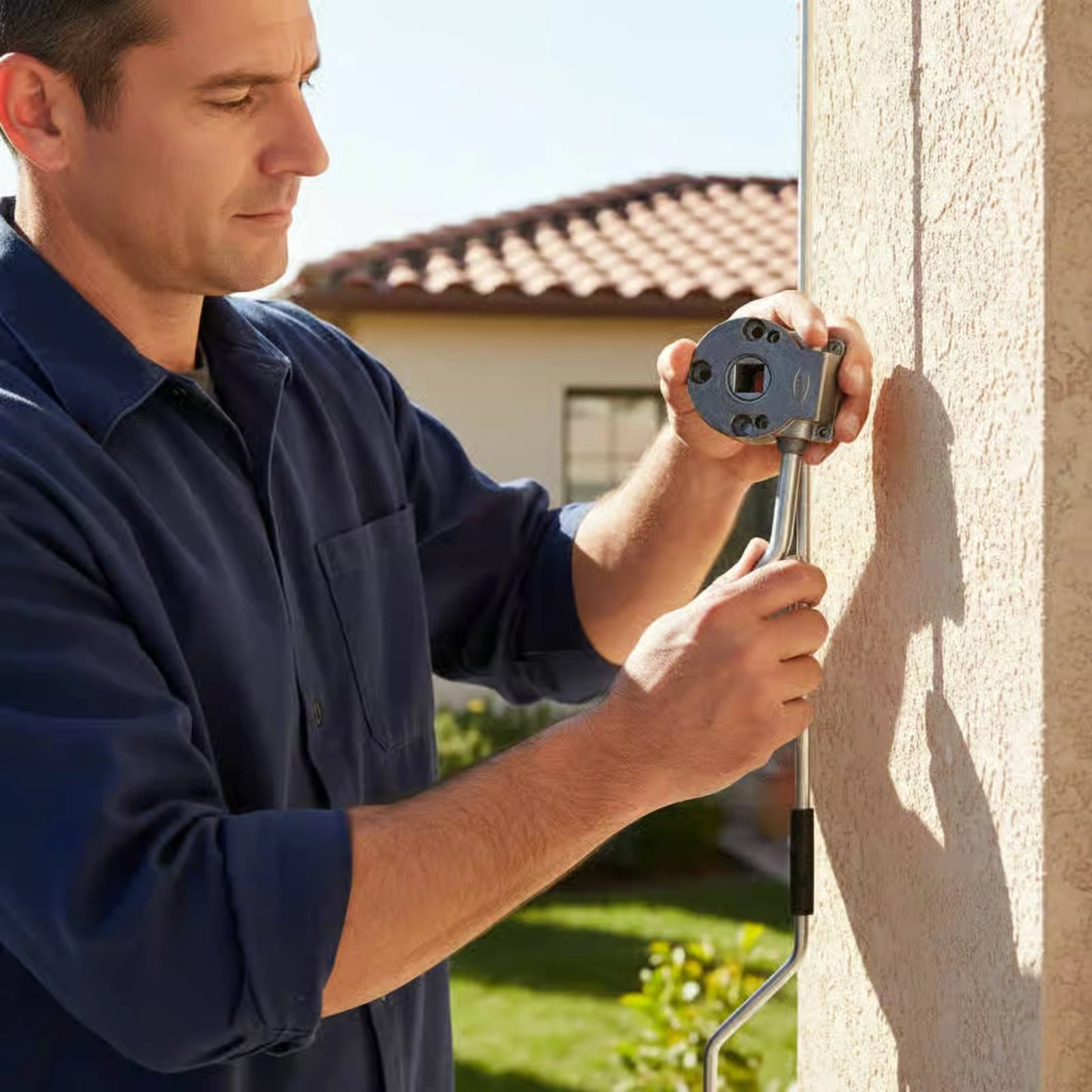 Awning Drive Head Heavy Duty Awning Crank Head Outdoor Hardware Long-Lasting Easy Installation for Patio