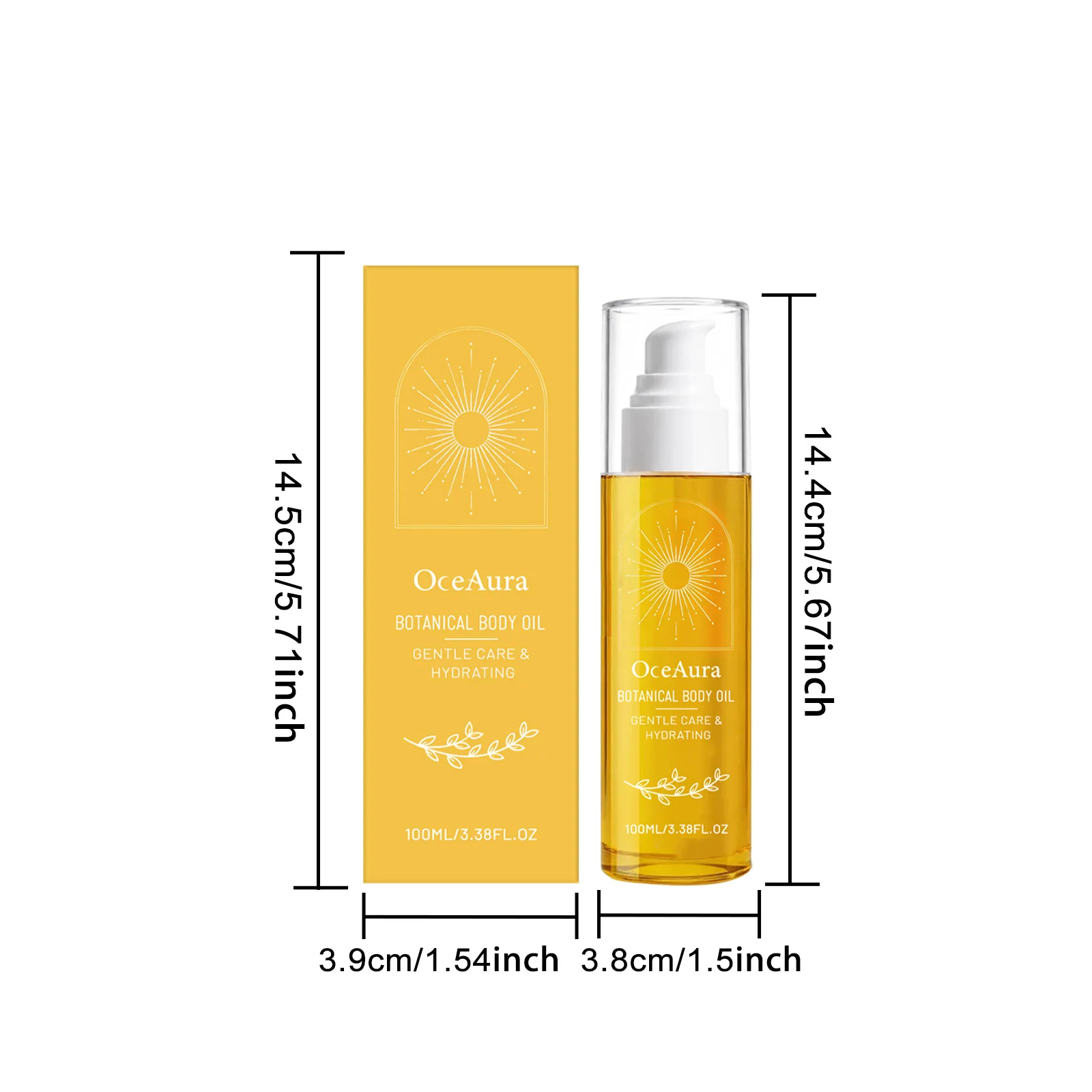100% Natural Plant Body Oil Deep Moisturizing Anti Dry Skin Brightening Glow Massage Oil For Face Body Fast Absorb Skincare Oil