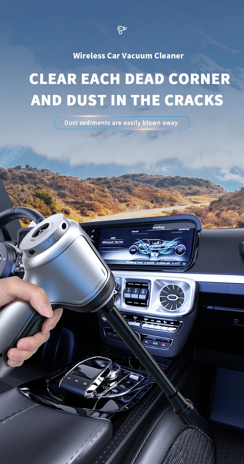 Mise à niveau de couleur B Aspirateur de voiture sans fil 3 en 1