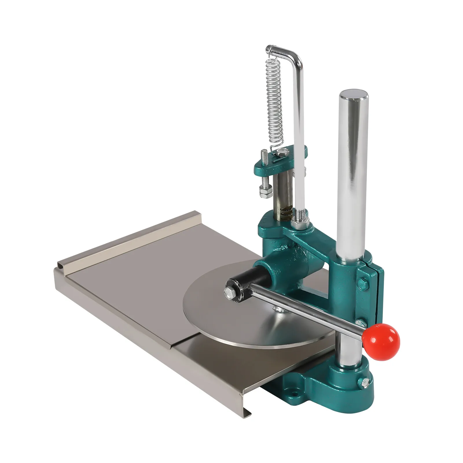 Mesin Pembuat Adonan Pizza 20cm/7.9in, Alat Pres Pizza Manual, Bahan Stainless Steel