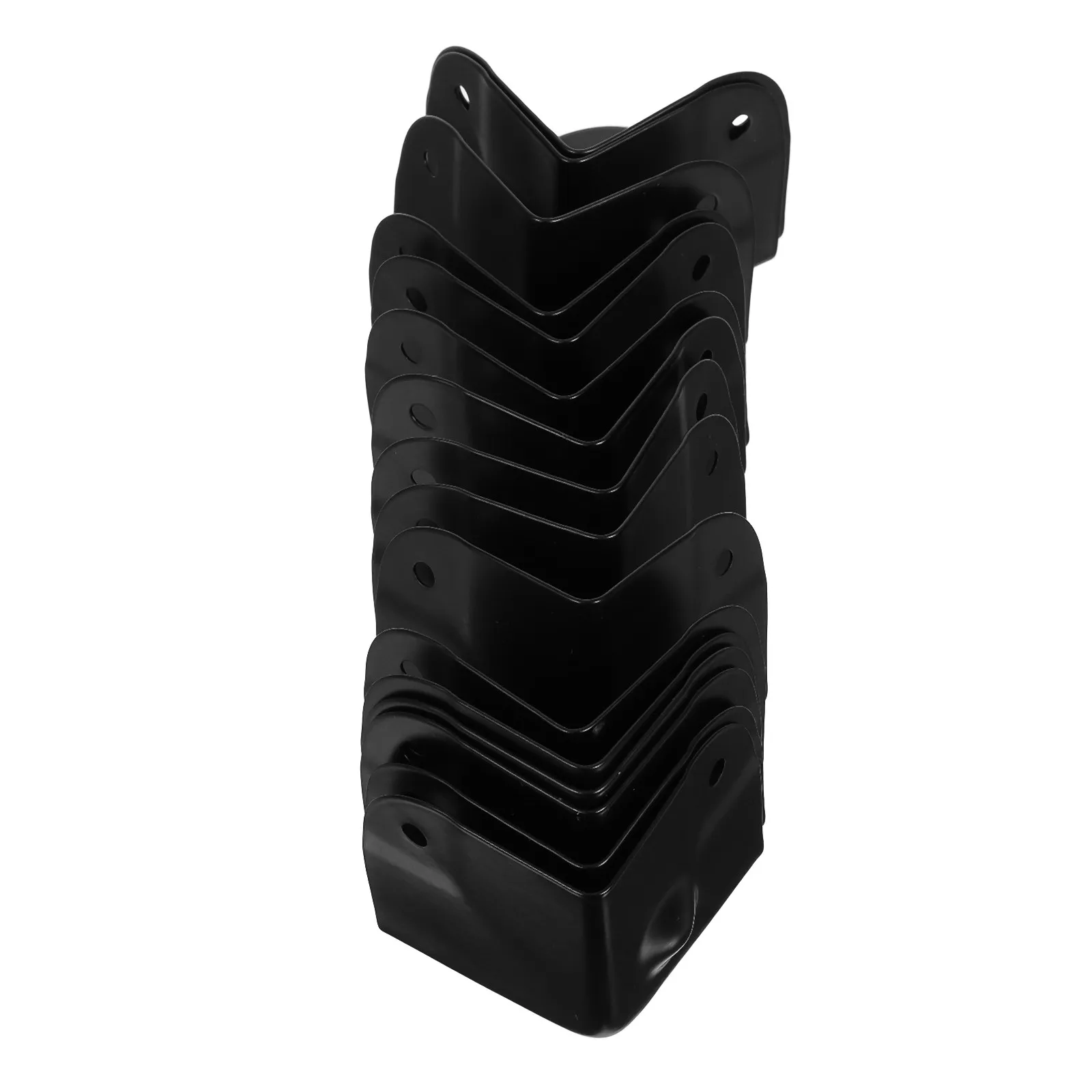 

16Pcs 40Mm Heavy Duty Black Metal Corner Protectors Triangle Ball Wrap Design for Cabinets Speakers Furniture