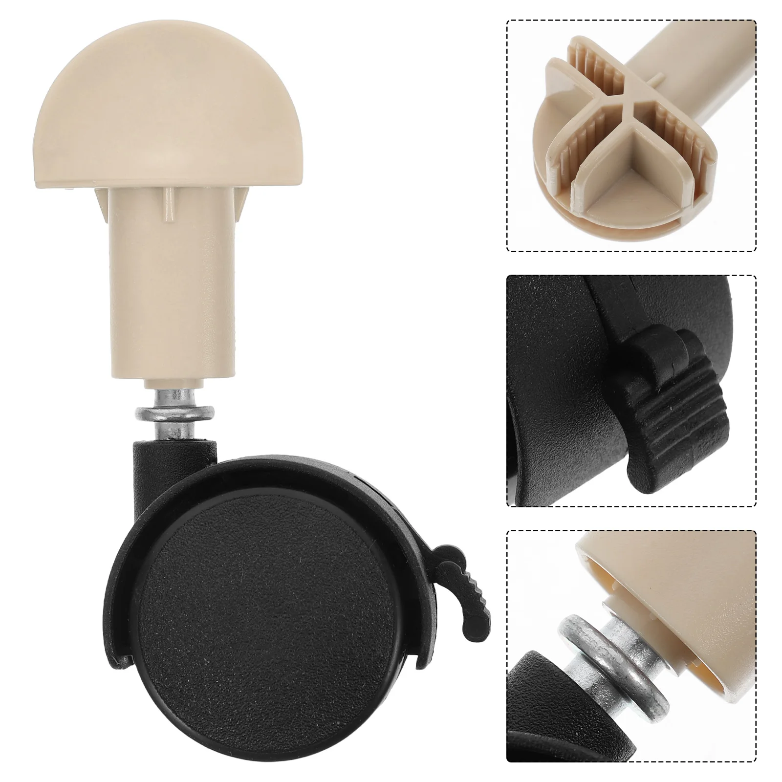 4 قطعة ملحقات عجلة قفص القط عجلات عربة دوارة للكلاب عجلات استبدال الحديد #2