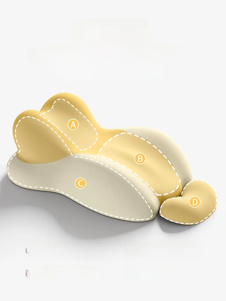 Couple's Sex Pillow Multi-Functional Lazy Sleep Pillow Memory Foam Filling Easy to Clean Modern Simple Style Bedroom Cushion