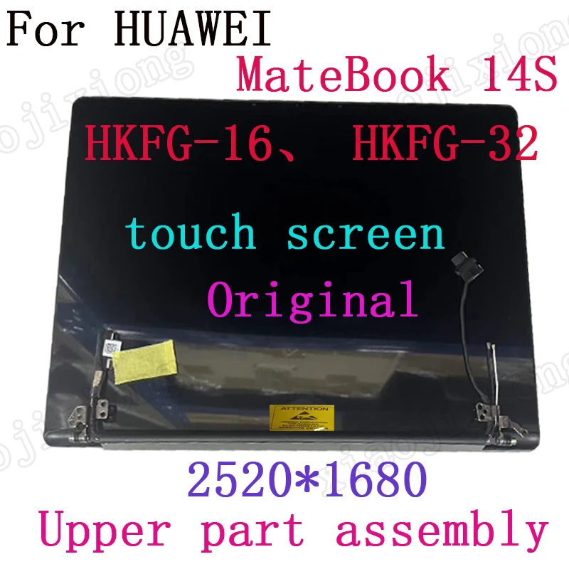 For Huawei MateBook 14s  2023year Upper part assembly Screen HKFG-16、 HKFG-32 Display IPS LCD Assembly Replacement