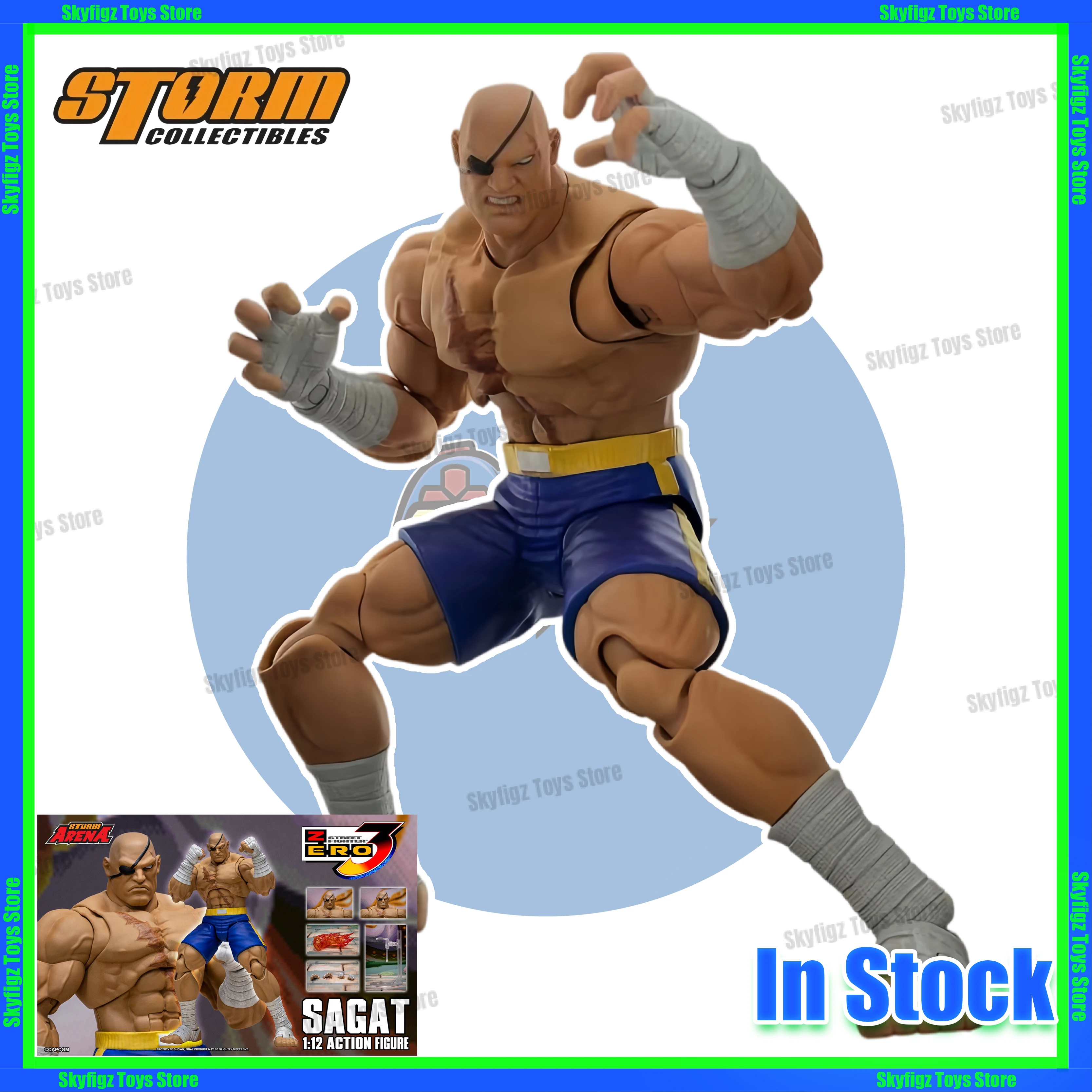 

В наличии: Фигурка ST Storm Toys ARENA 1/12 Street Fighter Sagat SFSA03, коллекционная фигурка, подарок