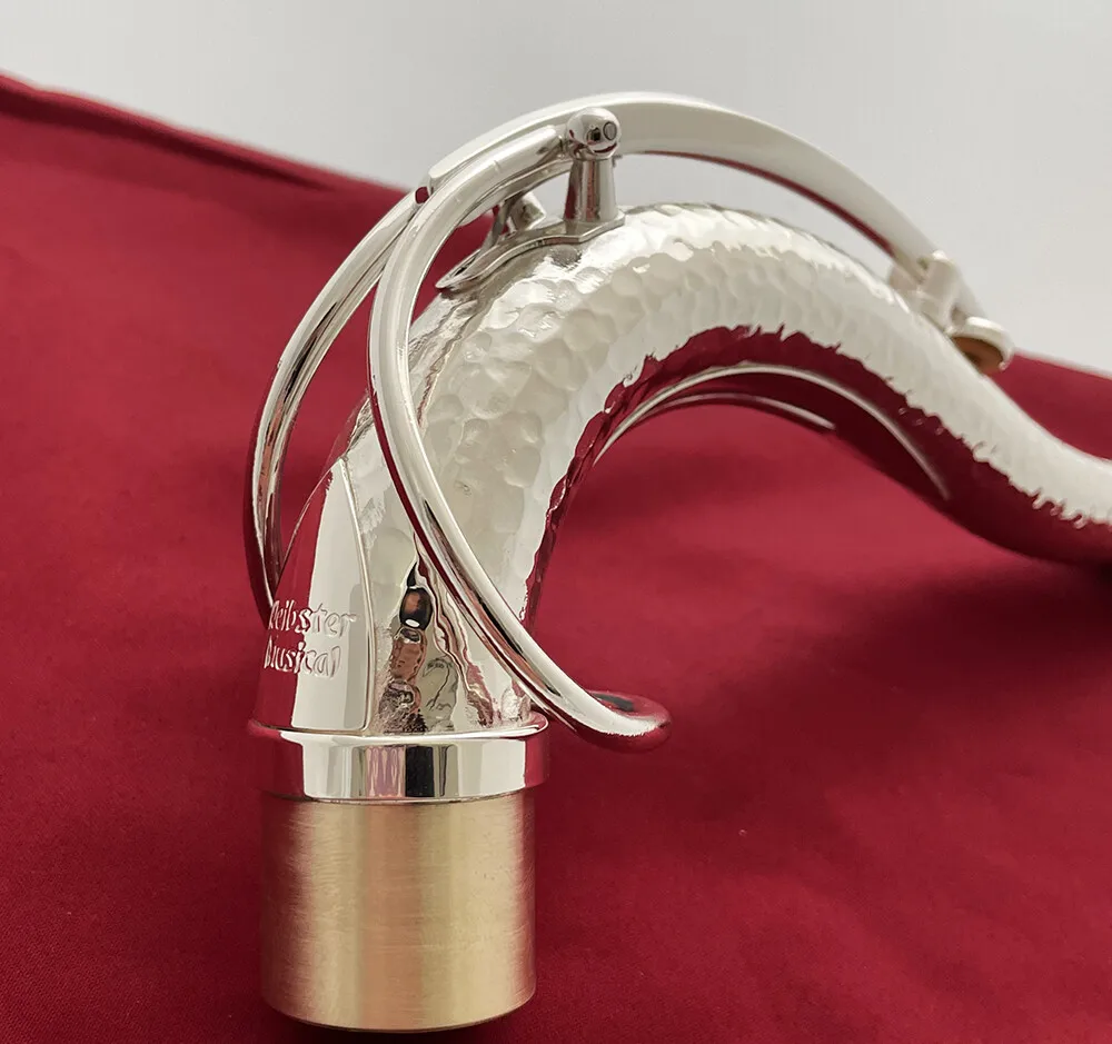 رقبة ساكسفون تينور مطروقة يدويًا MK VI SBA نمط SAX رقاب فضية 27.50 ملم