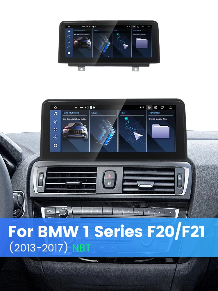 MEKEDE 10,25 Zoll Kabelloses Carplay Android Auto für BMW 1 2 3 4 Serie F20 F21 F22 F30 F31 F32 F33 F34 F36 Android 15 Auto-Multimedia-Player 4G LTE WiFi BT DSP Europa-Karte GPS-Navigation Autoradio