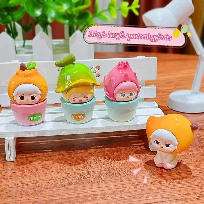 Guard Fruit Series Cute Mini Granule Toy Room Decor Gifts For Kids