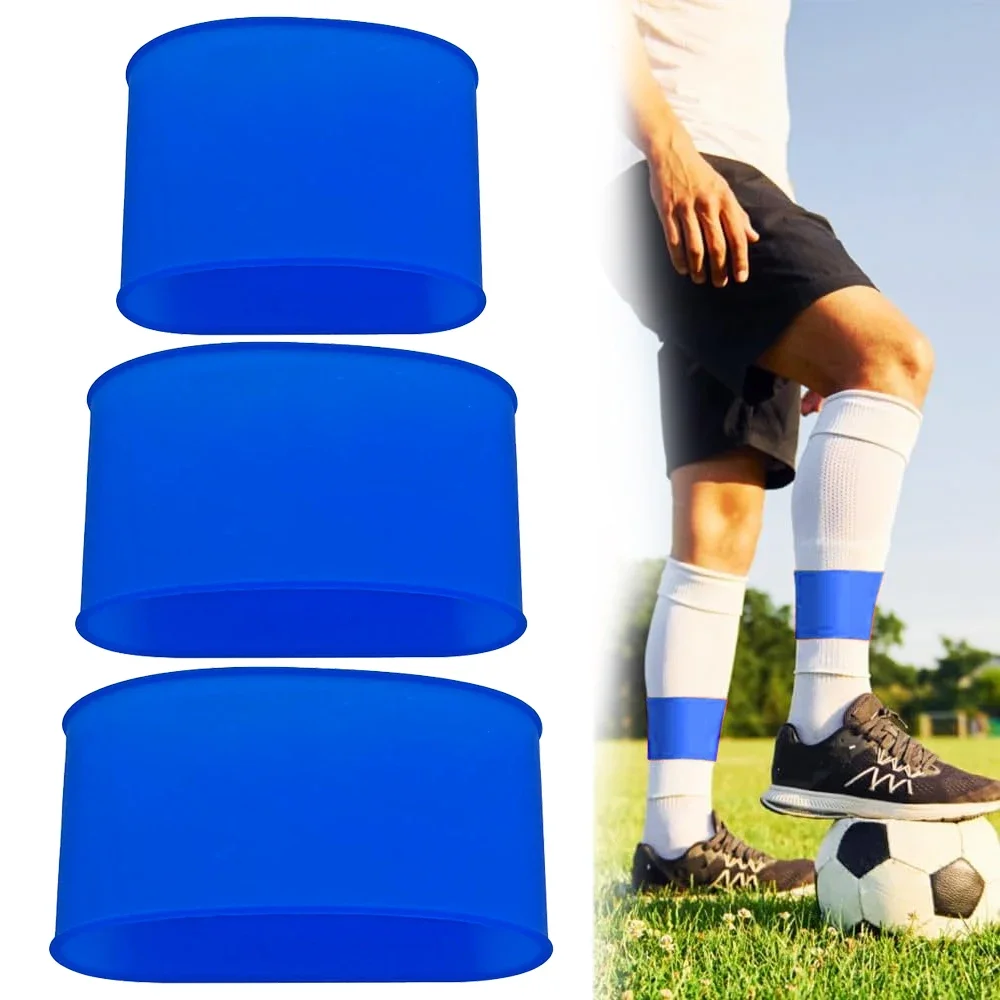 1Pair Silicone Football Leg Bands Tape Alternative To Hold Shin Guards in Place Work Perfect with Soccer Sock Sleeves Grip Socks