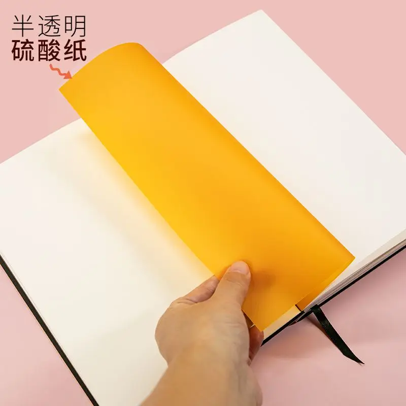 A5 Creativity Hand Ledger Sakura Blank Grid Dot Hand Ledger Girl Heart Cute Diary Notebook Student Stationery for Gril Gift