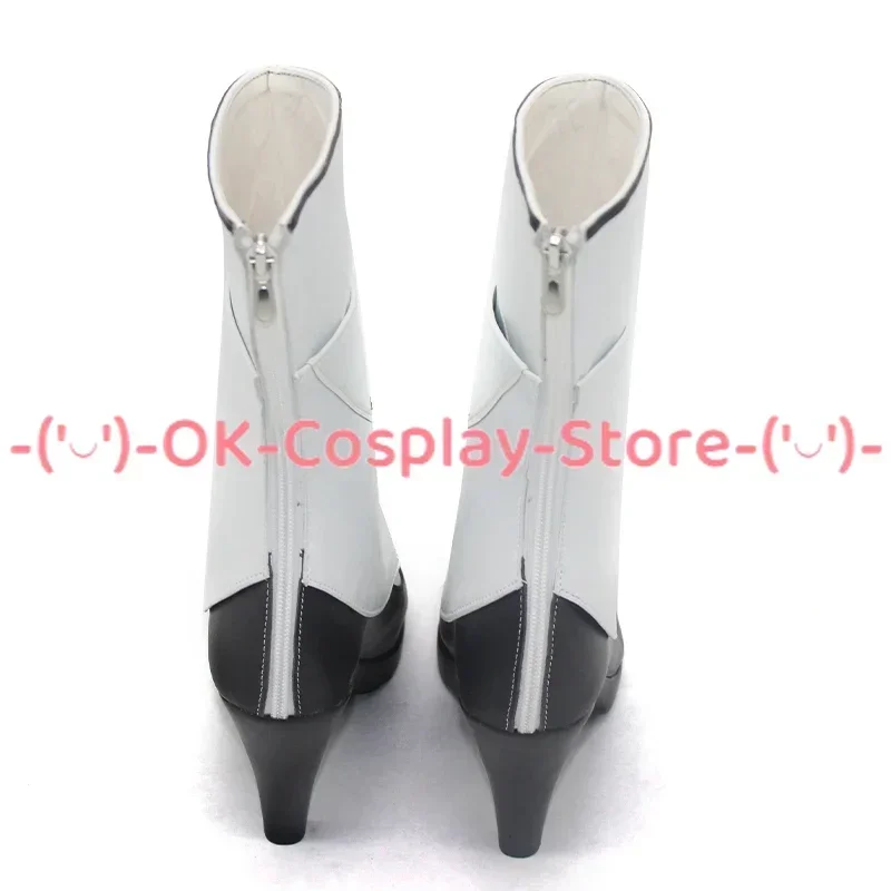 [Personalizzato] Honkai Impact 3 Aponia Scarpe Cosplay Gioco di ruolo Costume Prop Halloween Carnevale Festa Festa Stivali in pelle PU