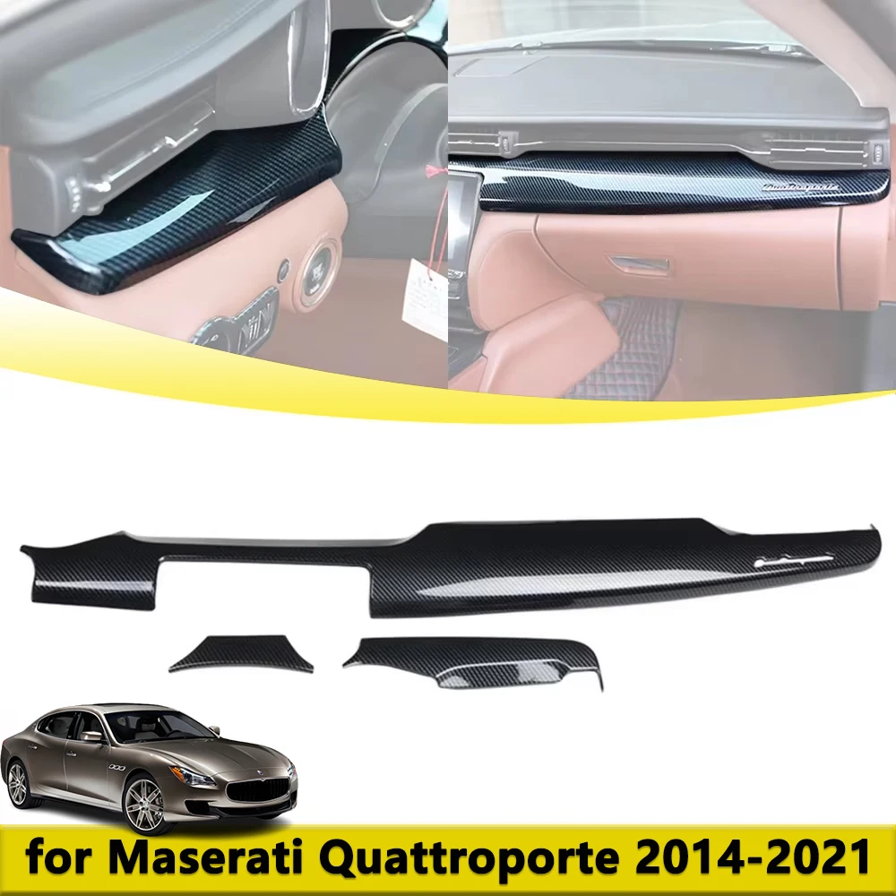 

Dashboard Panel Decoration Cover Trim for Maserati Quattroporte 2014-2021 Carbon Fiber Car Interior Accessories
