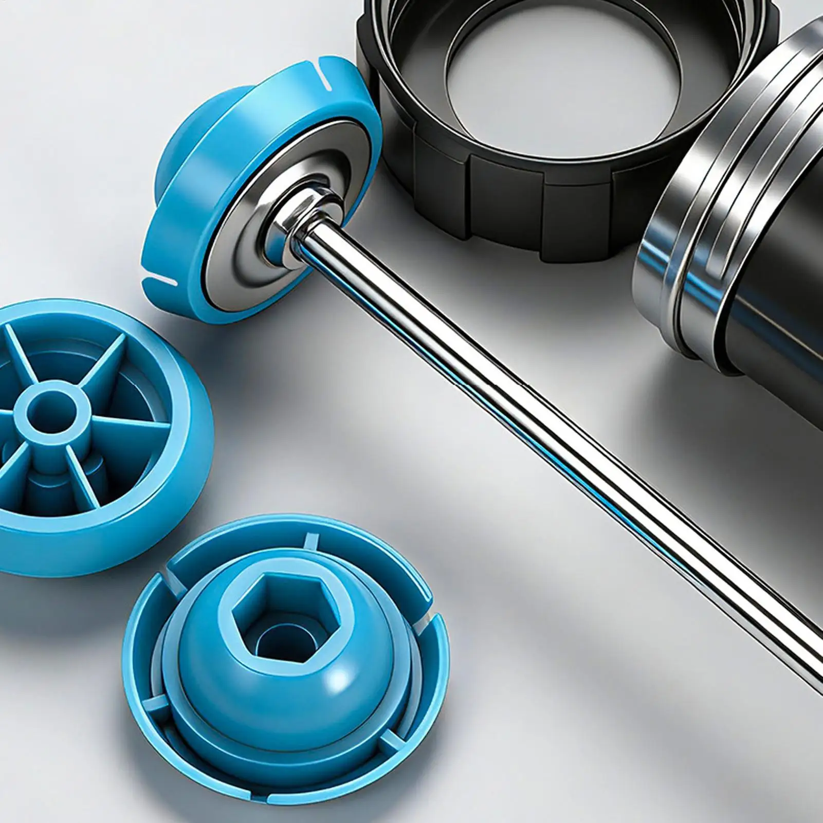 

High Strength Caulking Machine Plunger 10 Pieces Quick Release Plunger Caulk Machine Replacement Parts For Workshop Kitchen