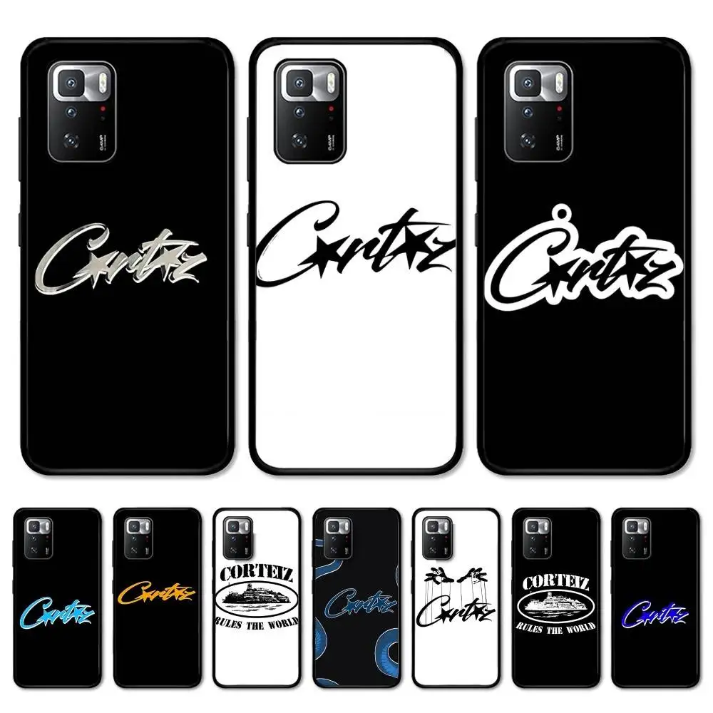 Funda de teléfono C-Corteiz de marca de moda novedosa para Redmi Note 4X5 A 6 7 8 T 9 9S 10 11S 11Epro Poco M3 Pro