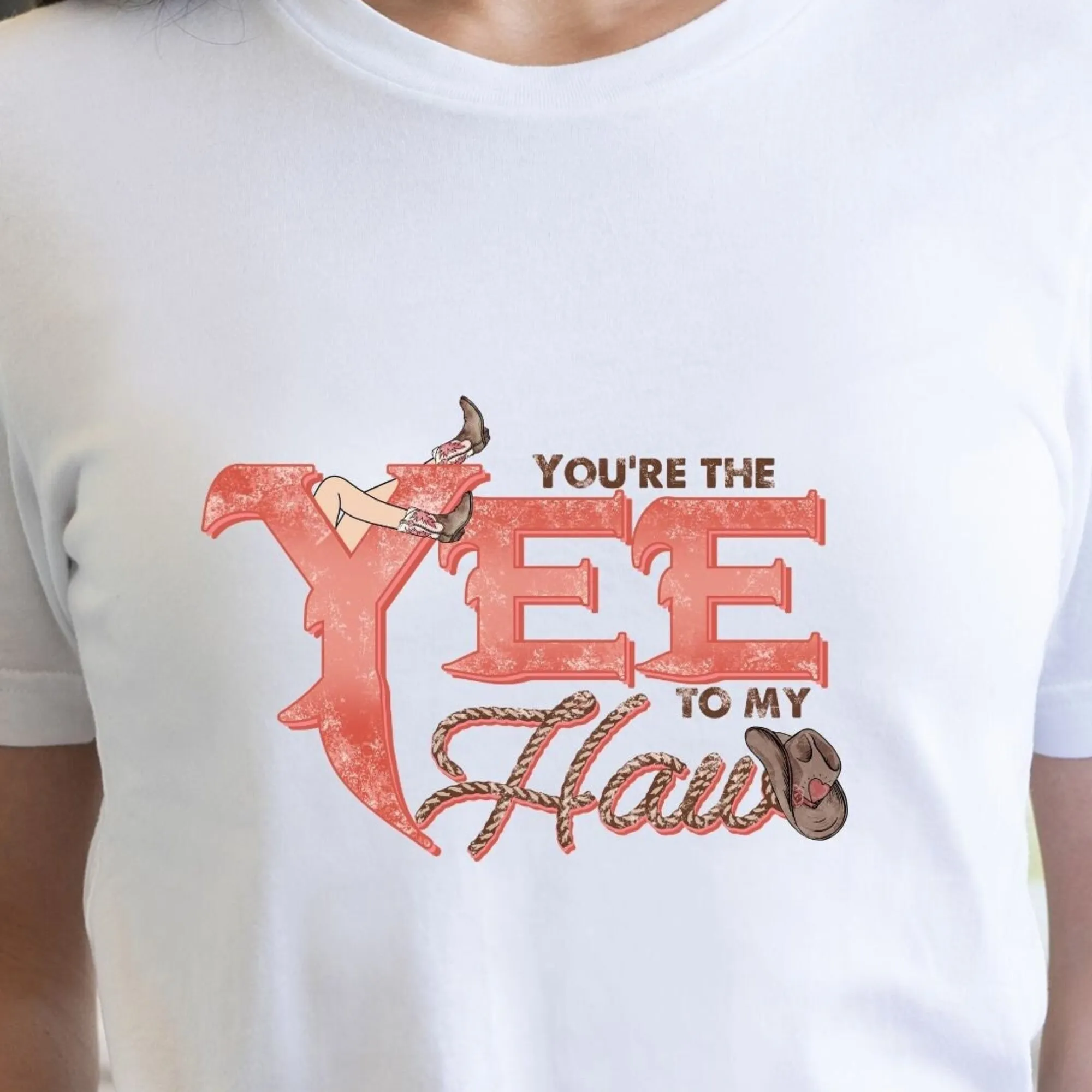 You’re The Yee to My Haw Country Shirt, Yee Haw Graphic T-Shirt, Cowboy Comfort Colors Tee, Boho Oversized Vintage Style Shirt