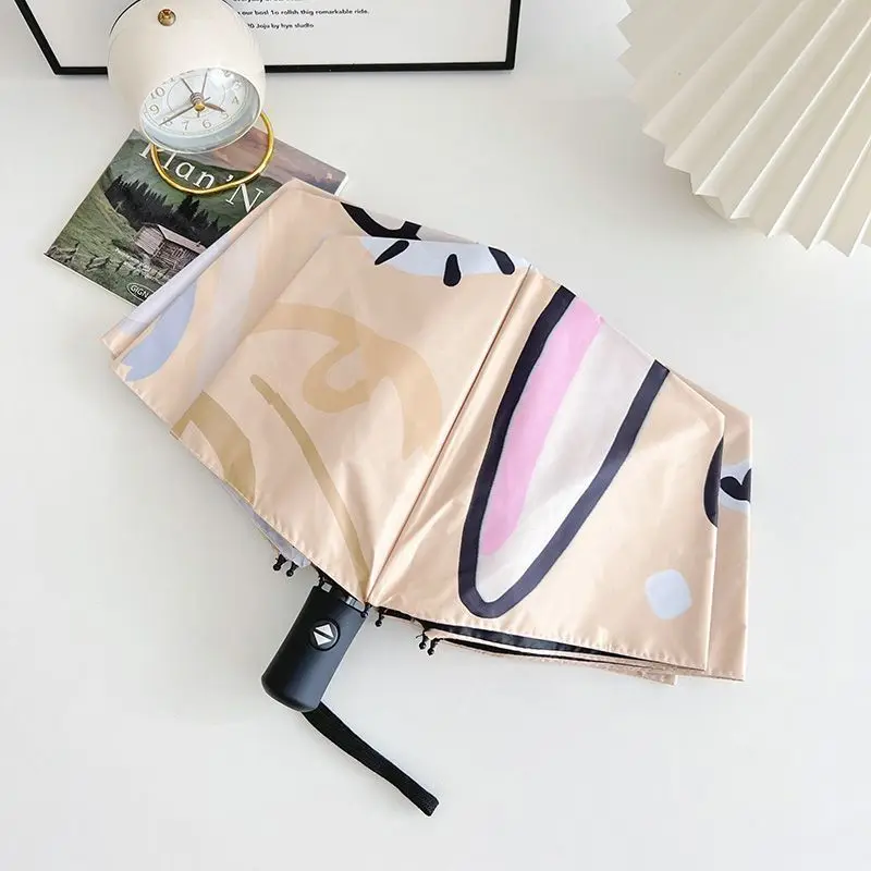 Cartoon Chiikawa Automatic Manual Parasol Cute Usagi Umbrella Anime Kawaii Folding Sun Protection Umbrella Girls Rainy Umbrella view 5